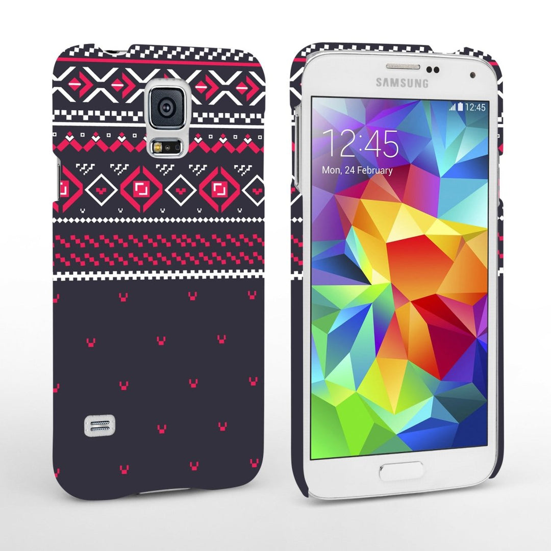 Caseflex Samsung Galaxy S5 Case Fair Isle Jumper Case - Red - Mobile Madhouse