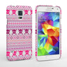 Caseflex Samsung Galaxy S5 Fairisle Case – Pink Skull White Background