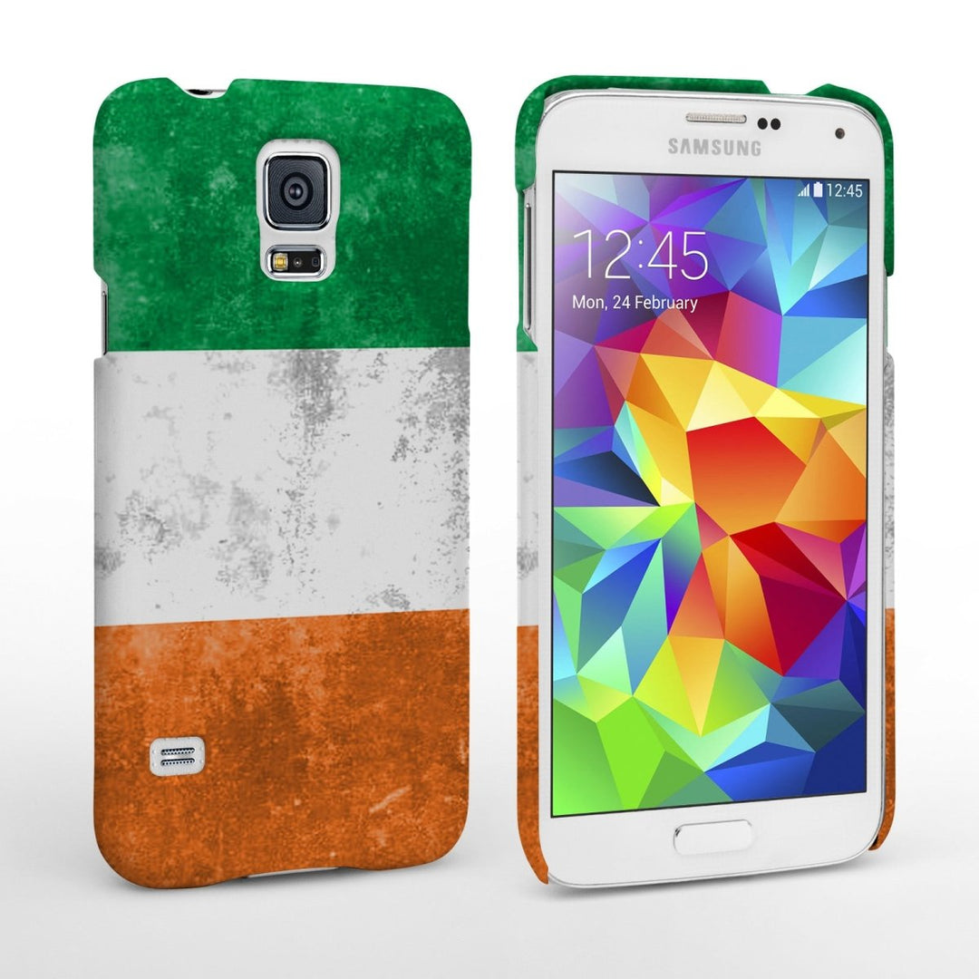 Caseflex Samsung Galaxy S5 Retro Ireland Flag Case - Mobile Madhouse