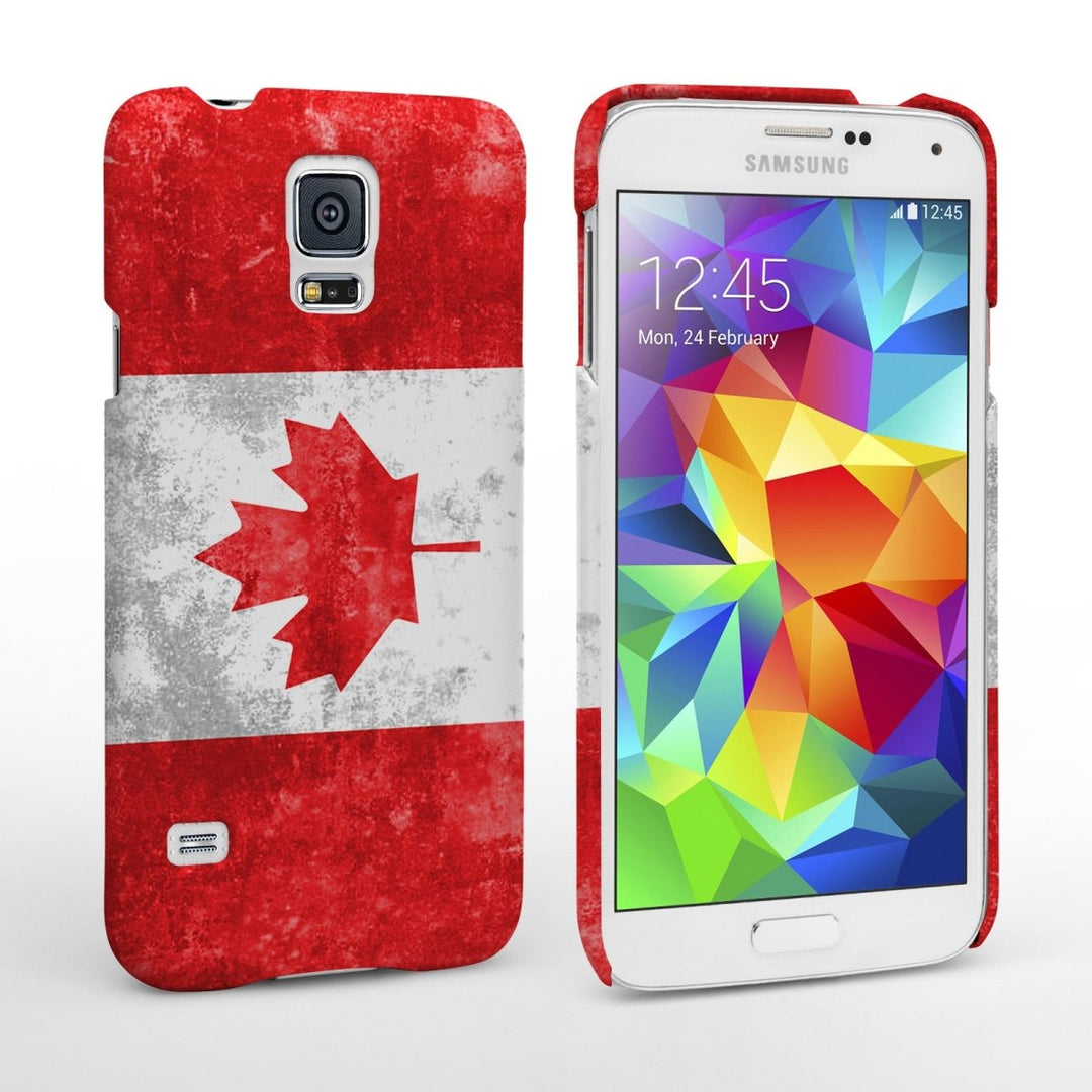 Caseflex Samsung Galaxy S5 Retro Canada Flag Case - Mobile Madhouse