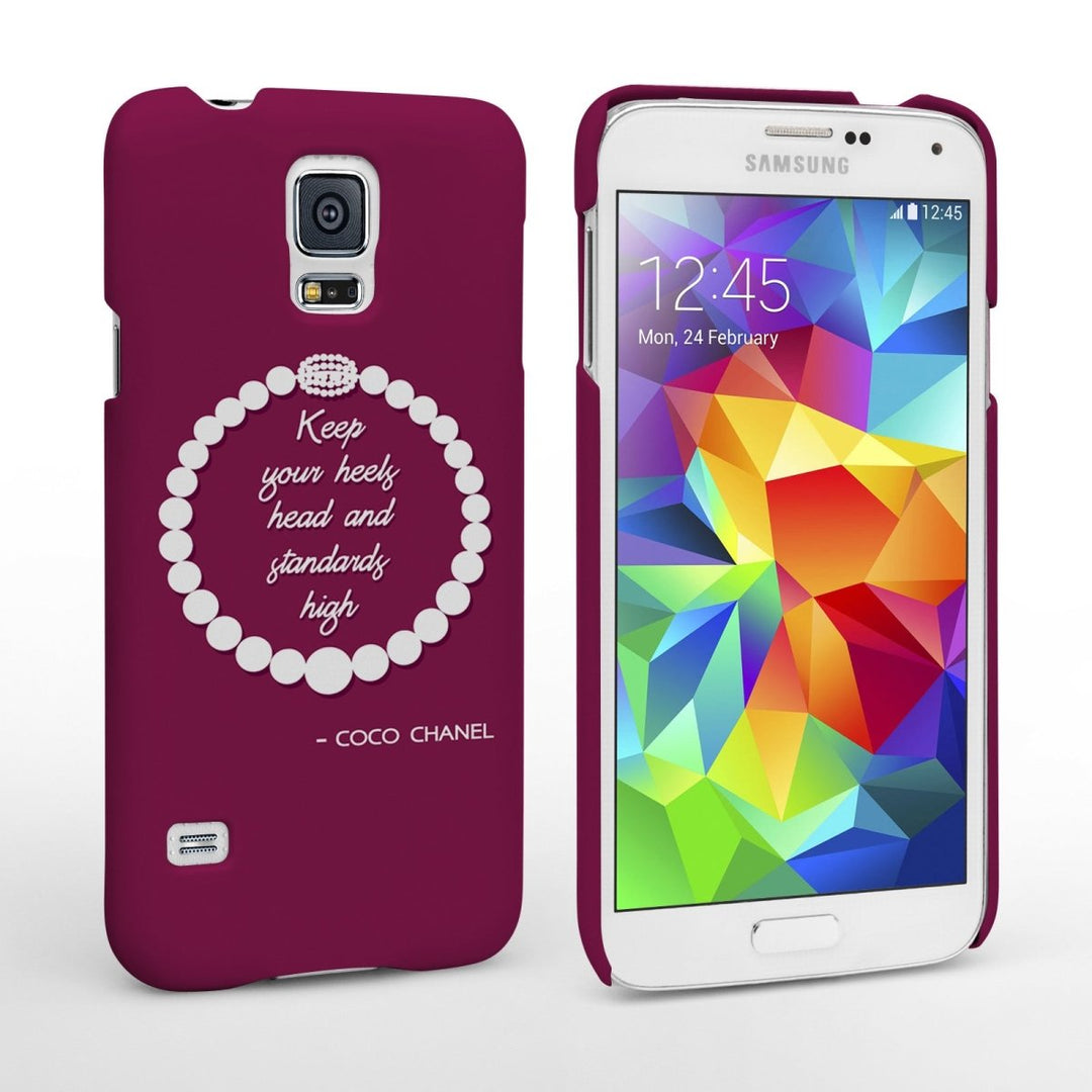 Caseflex Samsung Galaxy S5 Chanel Diamond And Pearls Quote Case - Mobile Madhouse