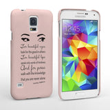 Caseflex Samsung Galaxy S5 Audrey Hepburn ‘Eyes’ Quote Case - Mobile Madhouse