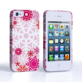 Caseflex iPhone 4 / 4S Winter Christmas Snowflake Cover – Red