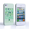 Caseflex Iphone 4 And 4S Wilde Stars Quote Hard Case – White-Green