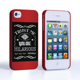 Caseflex iPhone 4 / 4S Bourbon Whiskey Quote Hard Case – Black