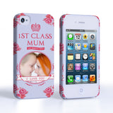 Caseflex iPhone 4 / 4S ‘1st Class Mum’ Vintage Floral Hard Case 
