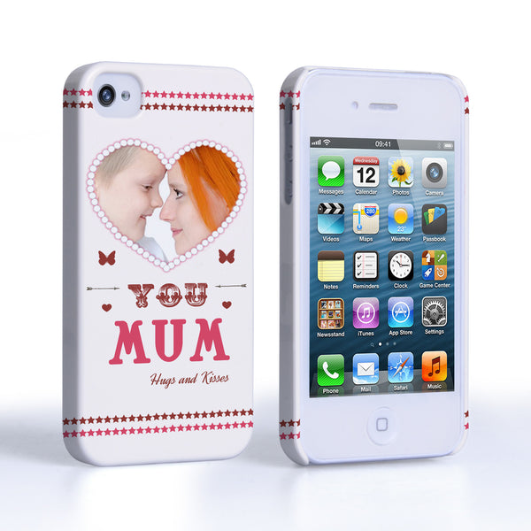 Caseflex iPhone 4 / 4S 'Love You Mum’ Personalised Hard Case – Pink 