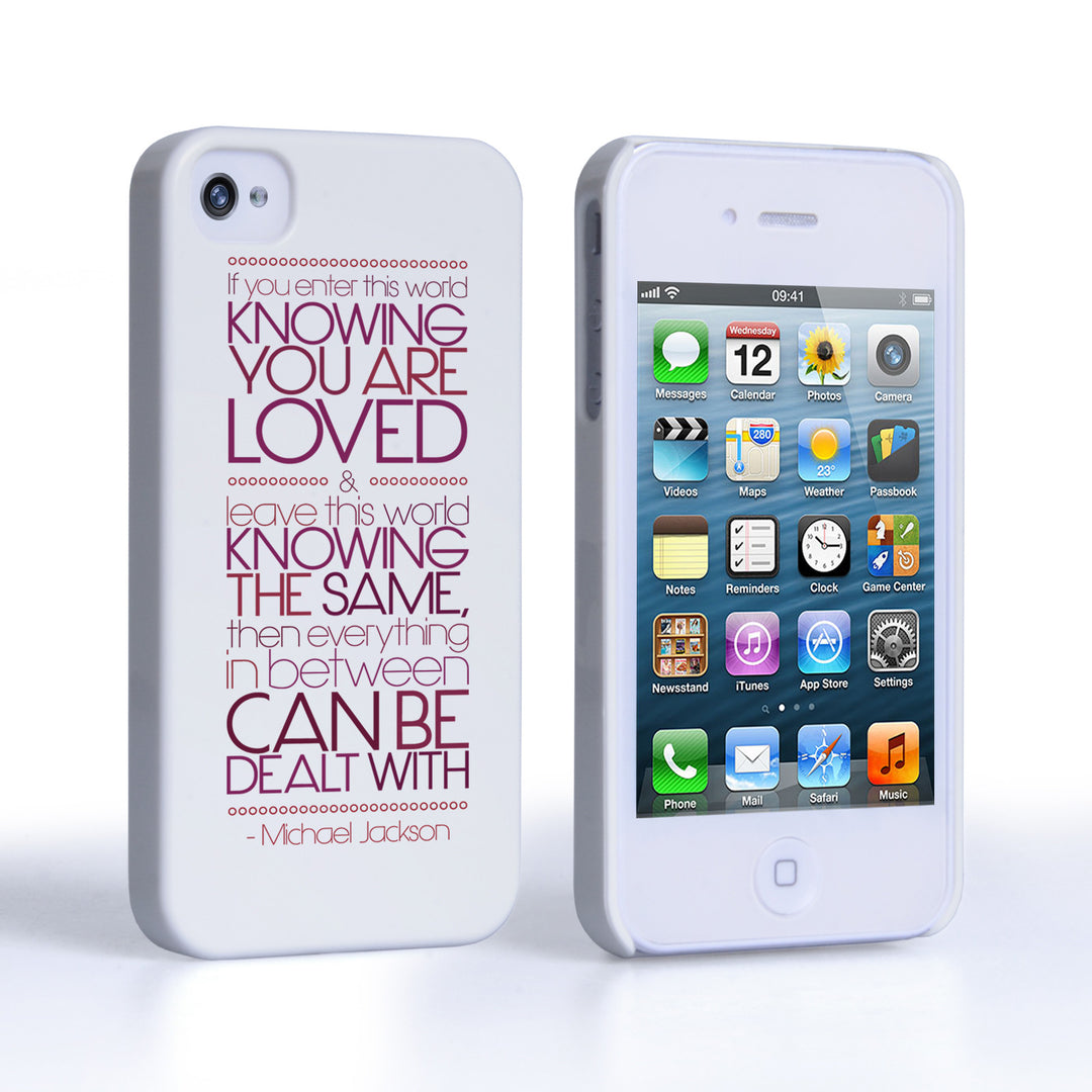 Caseflex iPhone 4 / 4s Michael Jackson Quote Case