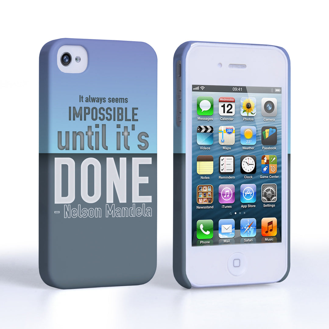 Caseflex iPhone 4 / 4s Nelson Mandela Quote Case