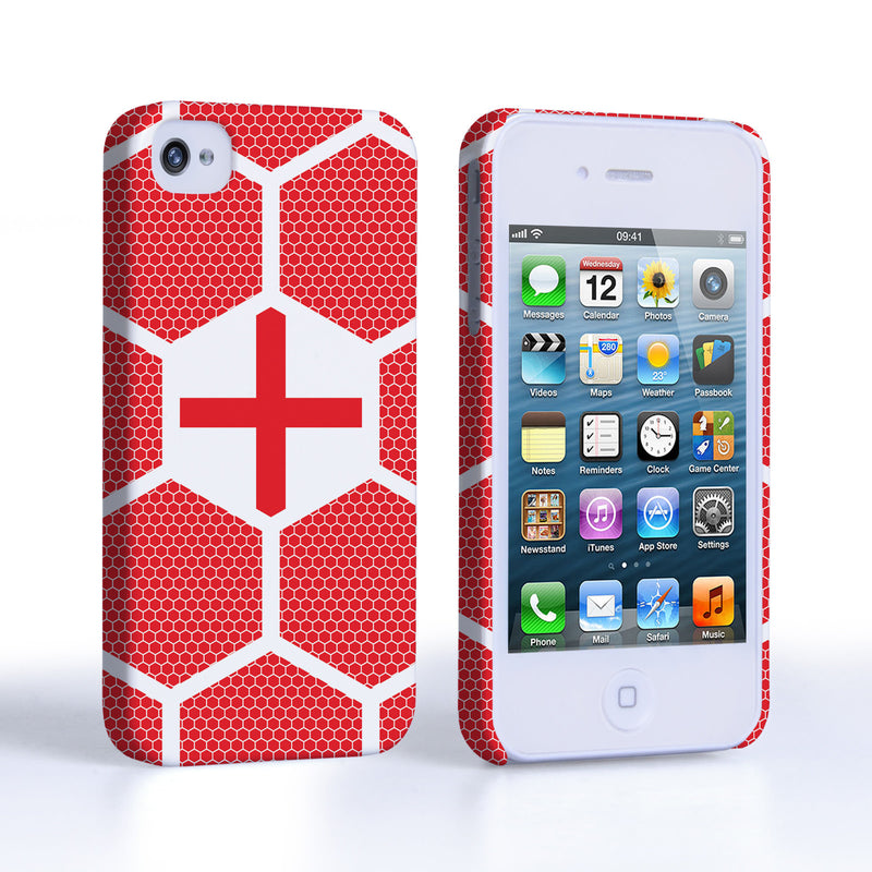 Caseflex iPhone 4 / 4S England Football Pattern World Cup Case 