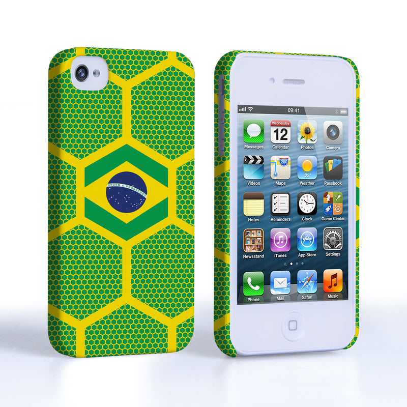 Caseflex iPhone 4 / 4S Brazil Football Pattern World Cup Case