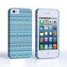 Caseflex Iphone 4/4S Fairisle Case – Blue With Blue Background