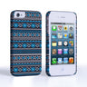 Caseflex Iphone 4/4S Fairisle Case – Grey With Blue Background