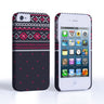 Caseflex Iphone 4/4S Fairisle Case – Grey And Red Half Pattern