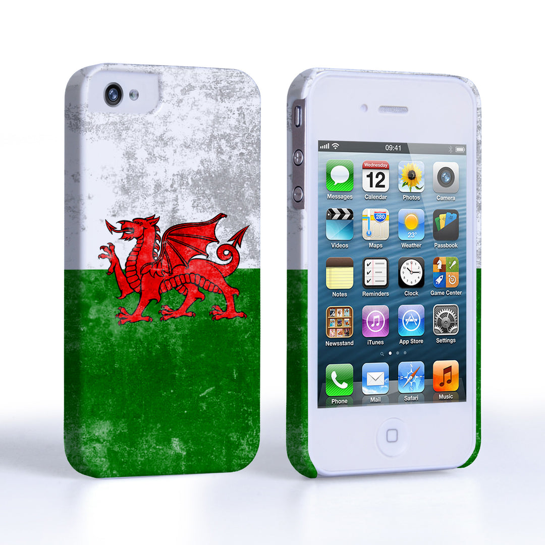 Caseflex iPhone 4/4s Retro Wales Flag Case