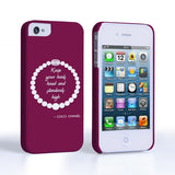 Caseflex Iphone 4 And 4s Chanel Diamond And Pearls Quote Case - Mobile Madhouse