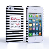 iPhone 4s Chanel Fashion Changes Quote Case – Black - Mobile Madhouse
