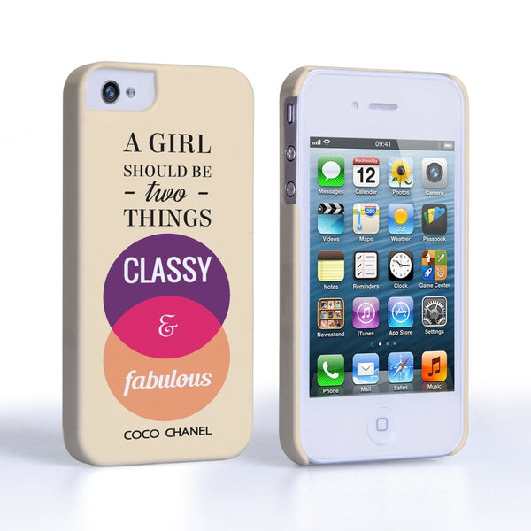 Caseflex iPhone 4 And 4s Chanel ‘Classy And Fabulous’ Quote Case - Mobile Madhouse