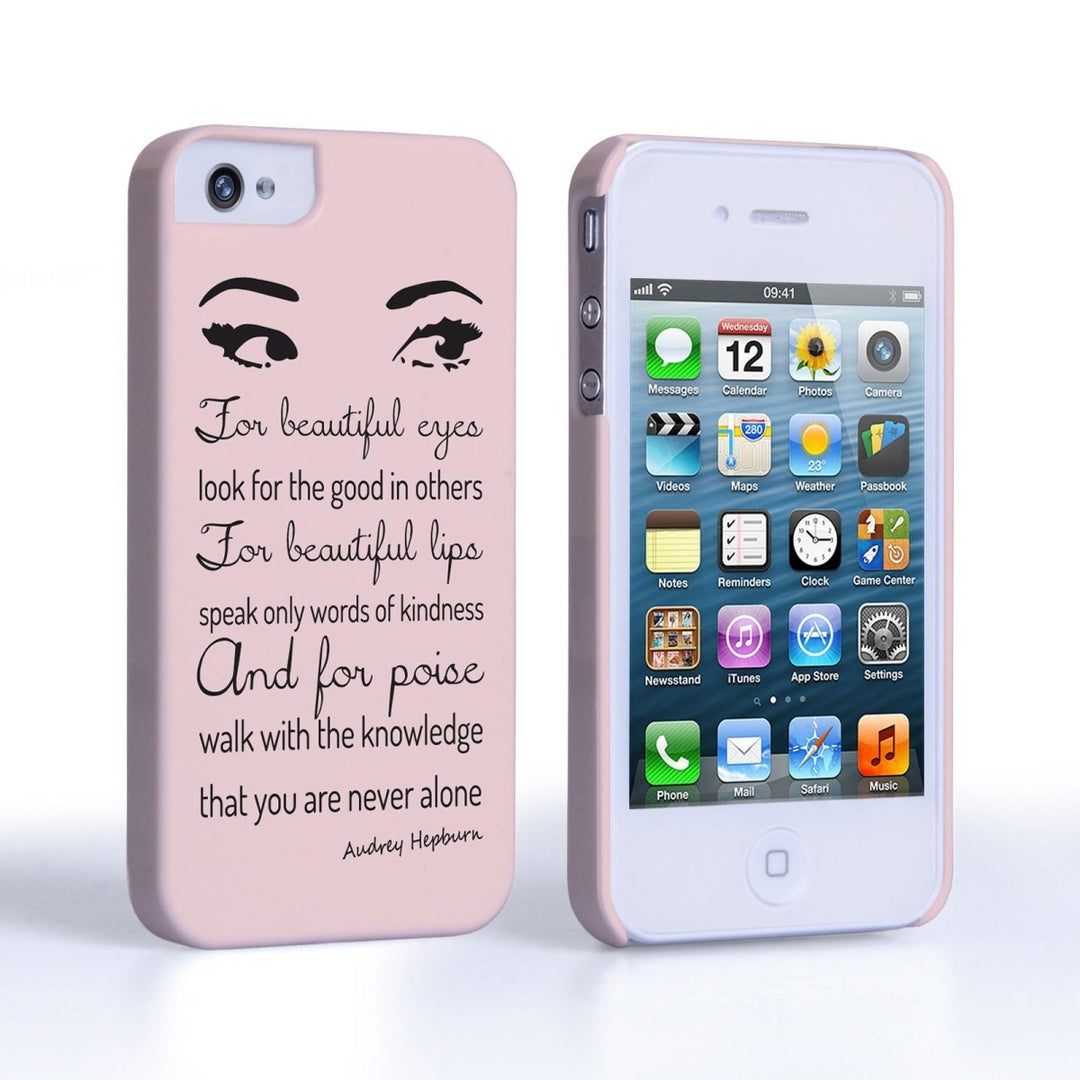 Caseflex iPhone 4 And 4s Audrey Hepburn ‘Eyes’ Quote Case - Mobile Madhouse