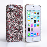 Caseflex iPhone 5/5S Retro Flower Pattern Hard Case Black White And Red 