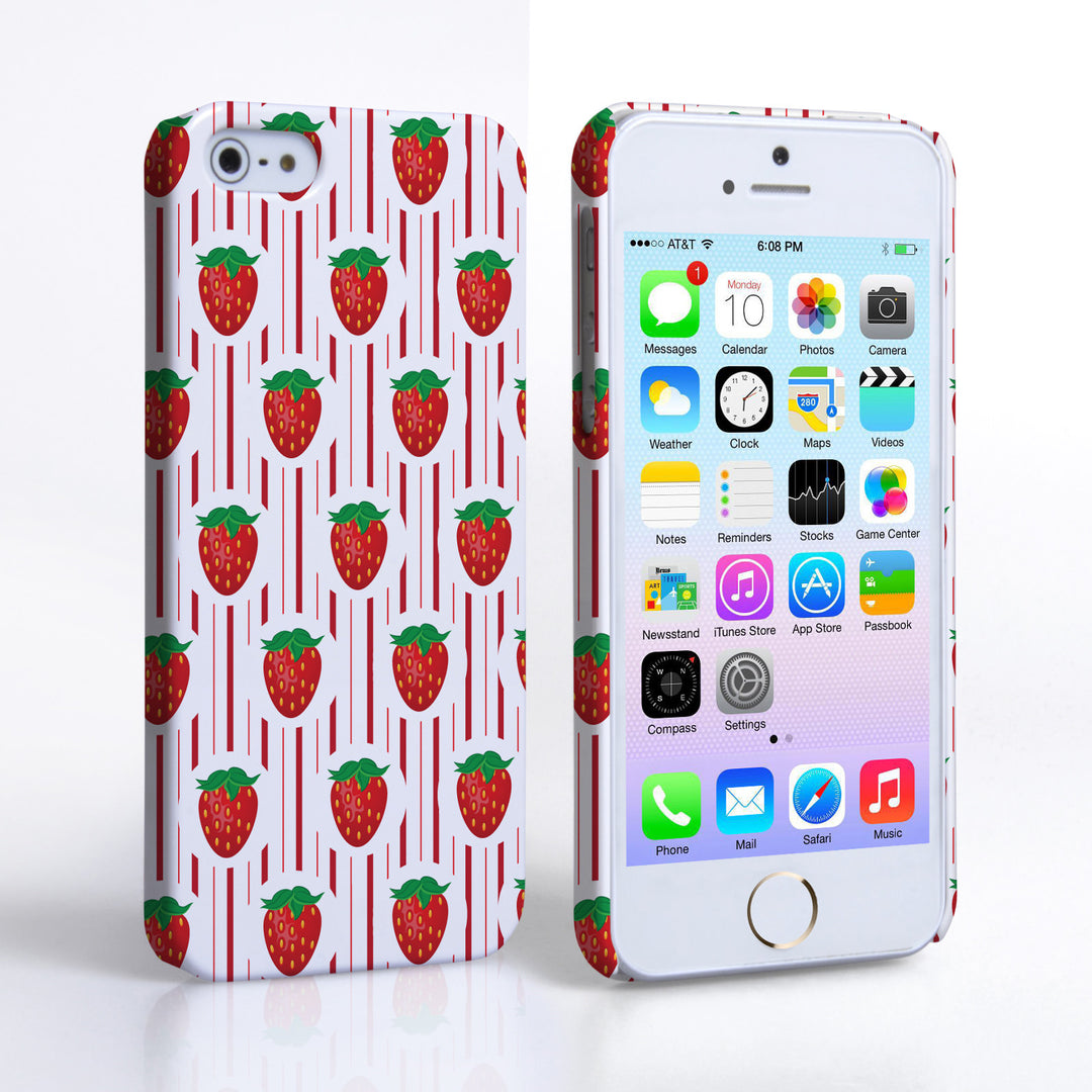 Caseflex iPhone 5 / 5S Strawberry Stripe Hard Case