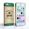 Caseflex Iphone 5 And 5S Irish Whiskey Quote Hard Case – Green