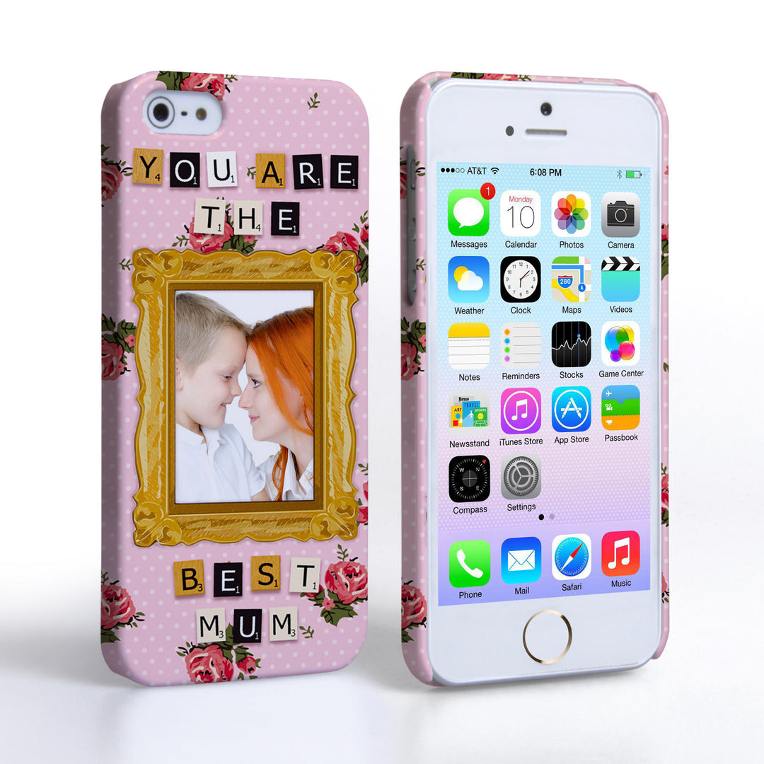 Caseflex iPhone 5 / 5S ‘You are the best Mum’ Personalised Hard Case – Pink 