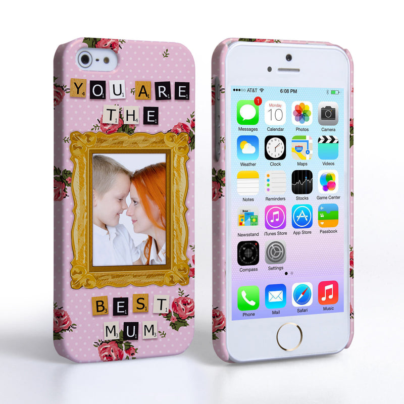 Caseflex iPhone 5 / 5S ‘You are the best Mum’ Personalised Hard Case – Pink 