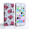 Iphone 5 Roses Hard Case – Light Blue
