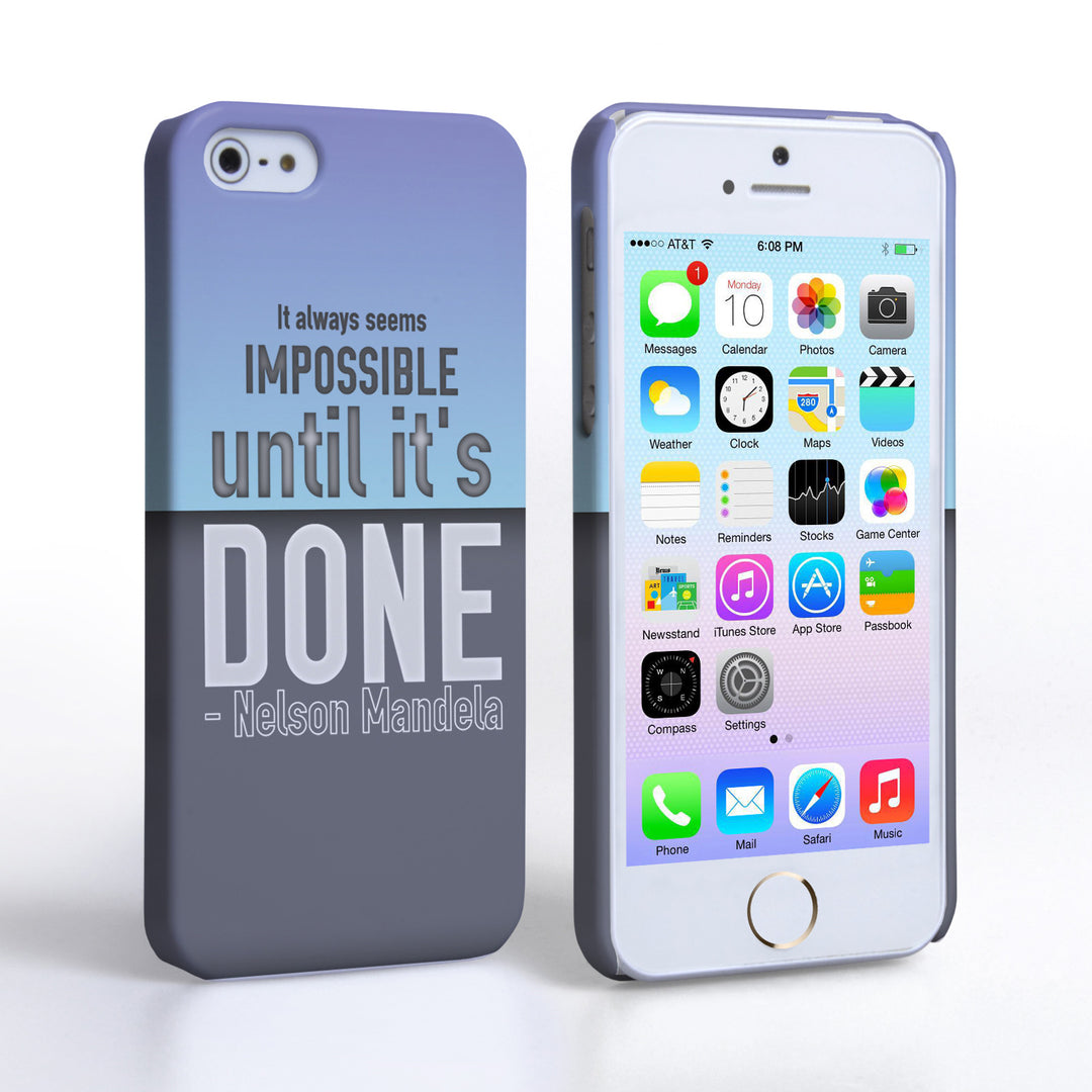 Caseflex iPhone 5 / 5S Nelson Mandela Quote Case