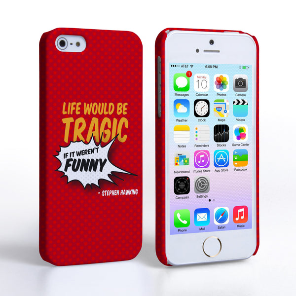 Caseflex iPhone 5 / 5S Stephen Hawking Quote Case
