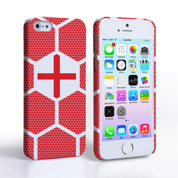 Caseflex iPhone 5 / 5s England Football Pattern World Cup Case 