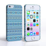 Caseflex Iphone 5/5S Fairisle Case – Blue With Blue Background
