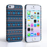Caseflex Iphone 5/5S Fairisle Case – Grey With Blue Background