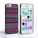 Caseflex Iphone 5/5S Fairisle Case – Grey With Red Background - Mobile Madhouse
