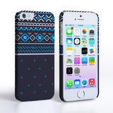 Caseflex Iphone 5/5S Fairisle Case – Grey And Blue Half Pattern - Mobile Madhouse