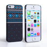 Caseflex Iphone 5/5S Fairisle Case – Grey And Blue Half Pattern