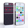 Caseflex Iphone 5/5S Fairisle Case – Grey And Red Half Pattern