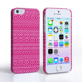 Caseflex Iphone 5/5S Fairisle Case – Pink And White - Mobile Madhouse