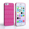 Caseflex Iphone 5/5S Fairisle Case – Pink And White