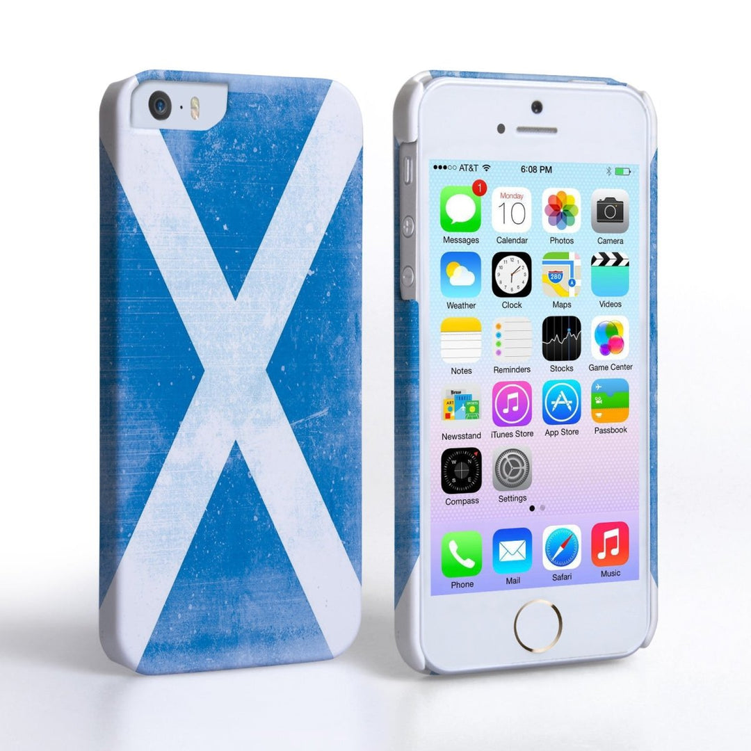 Caseflex Iphone 5 And 5s Retro Scotland Flag Case - Mobile Madhouse