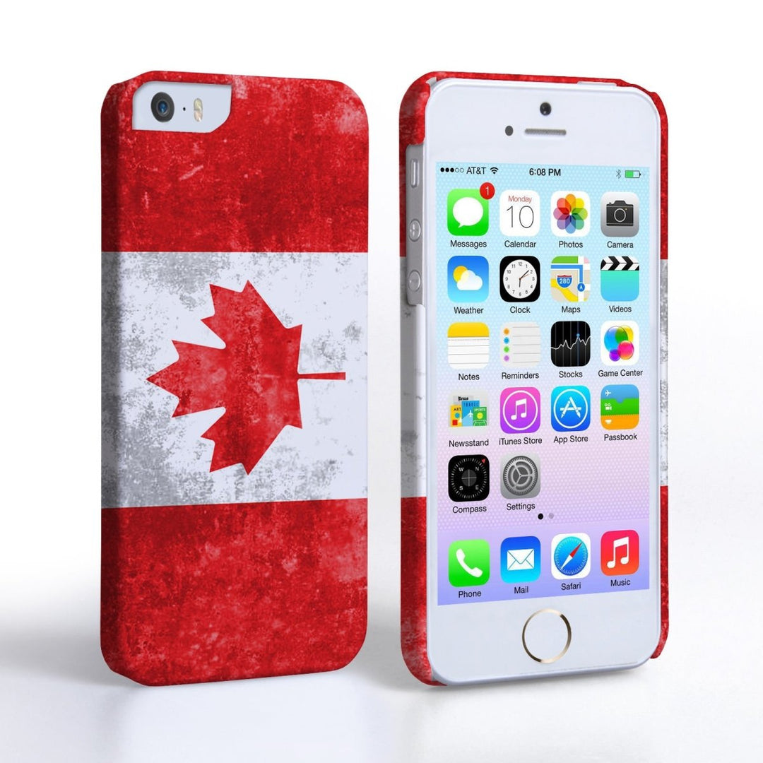 Caseflex Iphone 5 And 5s Retro Canada Flag Case - Mobile Madhouse
