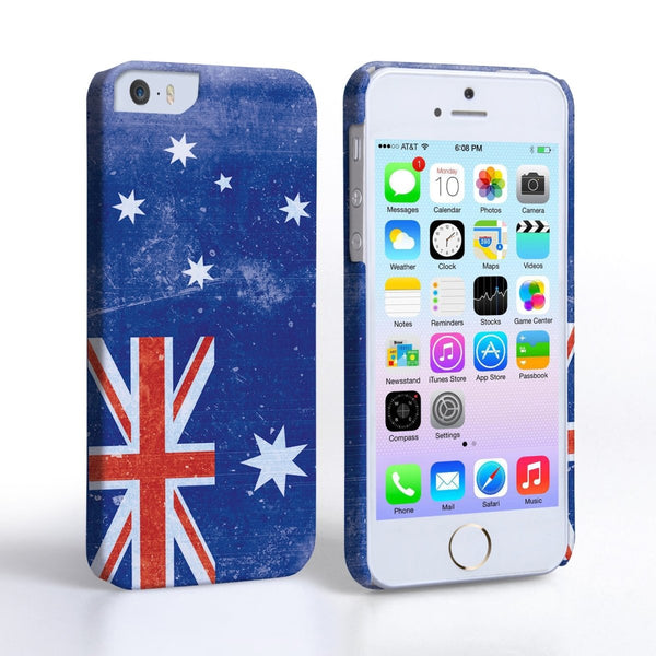 Caseflex Iphone 5 And 5s Retro Australia Flag Case - Mobile Madhouse