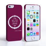 Caseflex Iphone 5 And 5s Chanel Diamond And Pearls Quote Case - Mobile Madhouse