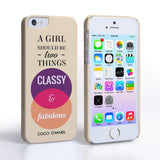 Caseflex Iphone 5 And 5s Chanel ‘Classy And Fabulous’ Quote Case - Mobile Madhouse