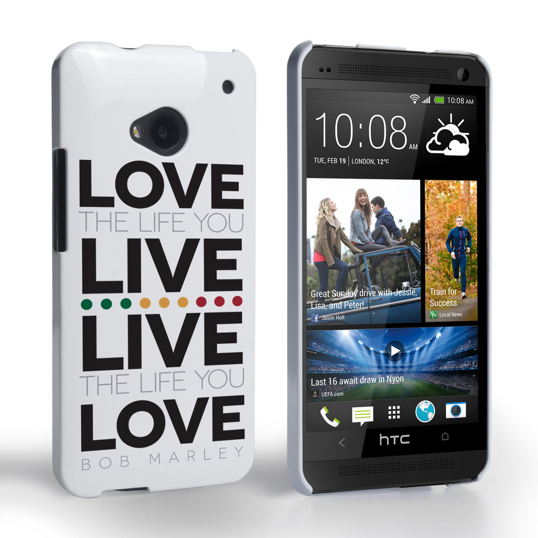 Caseflex HTC One Bob Marley Quote Case