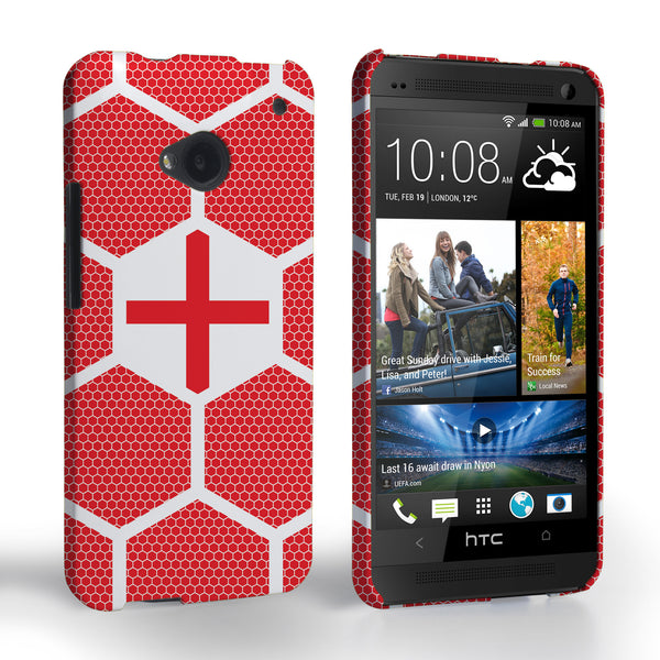 Caseflex HTC One England Football Pattern World Cup Case 