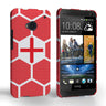 Caseflex HTC One England Football Pattern World Cup Case