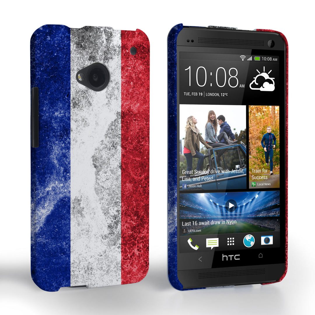 Caseflex HTC One Retro France Flag Case