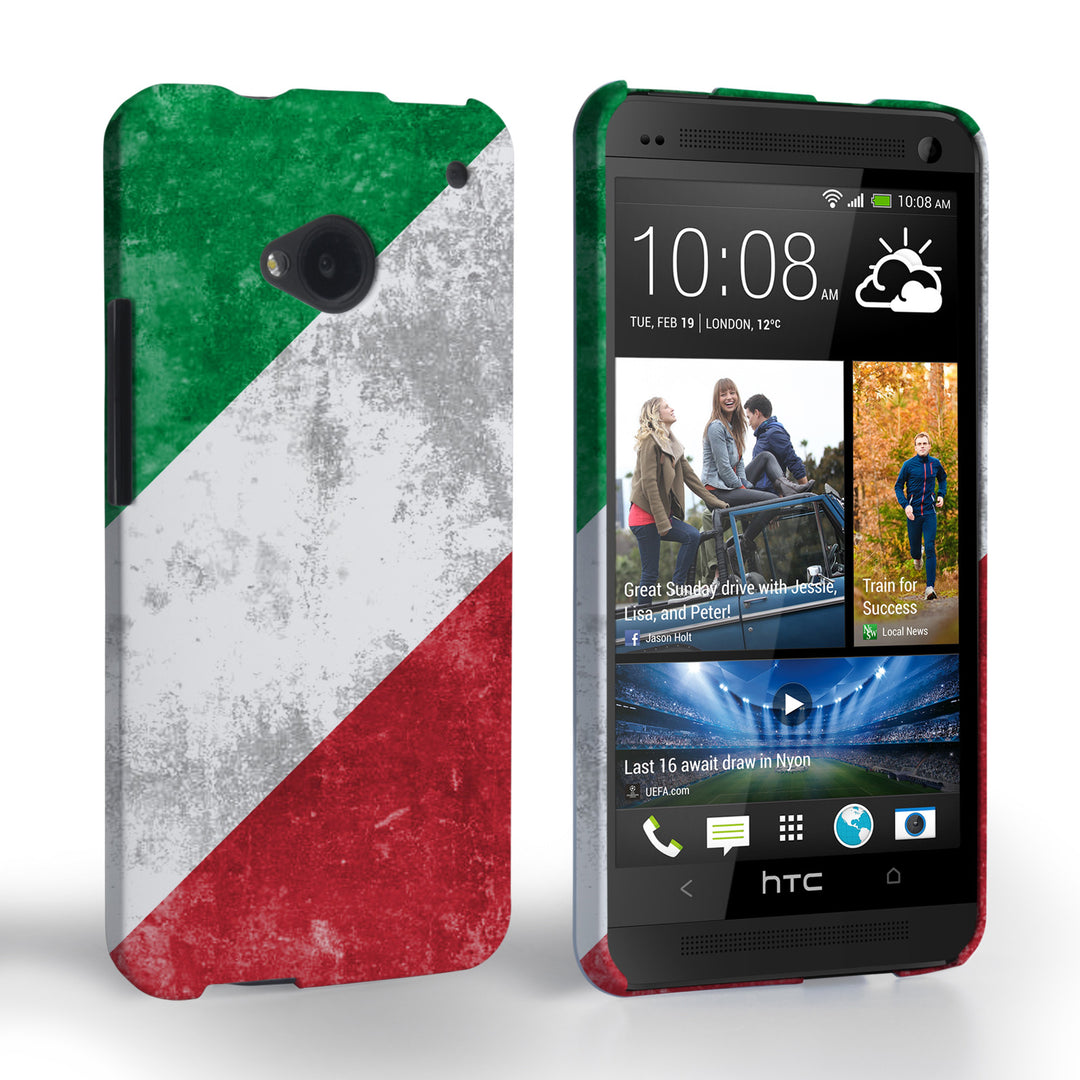 Caseflex HTC One Retro Italy Flag Case